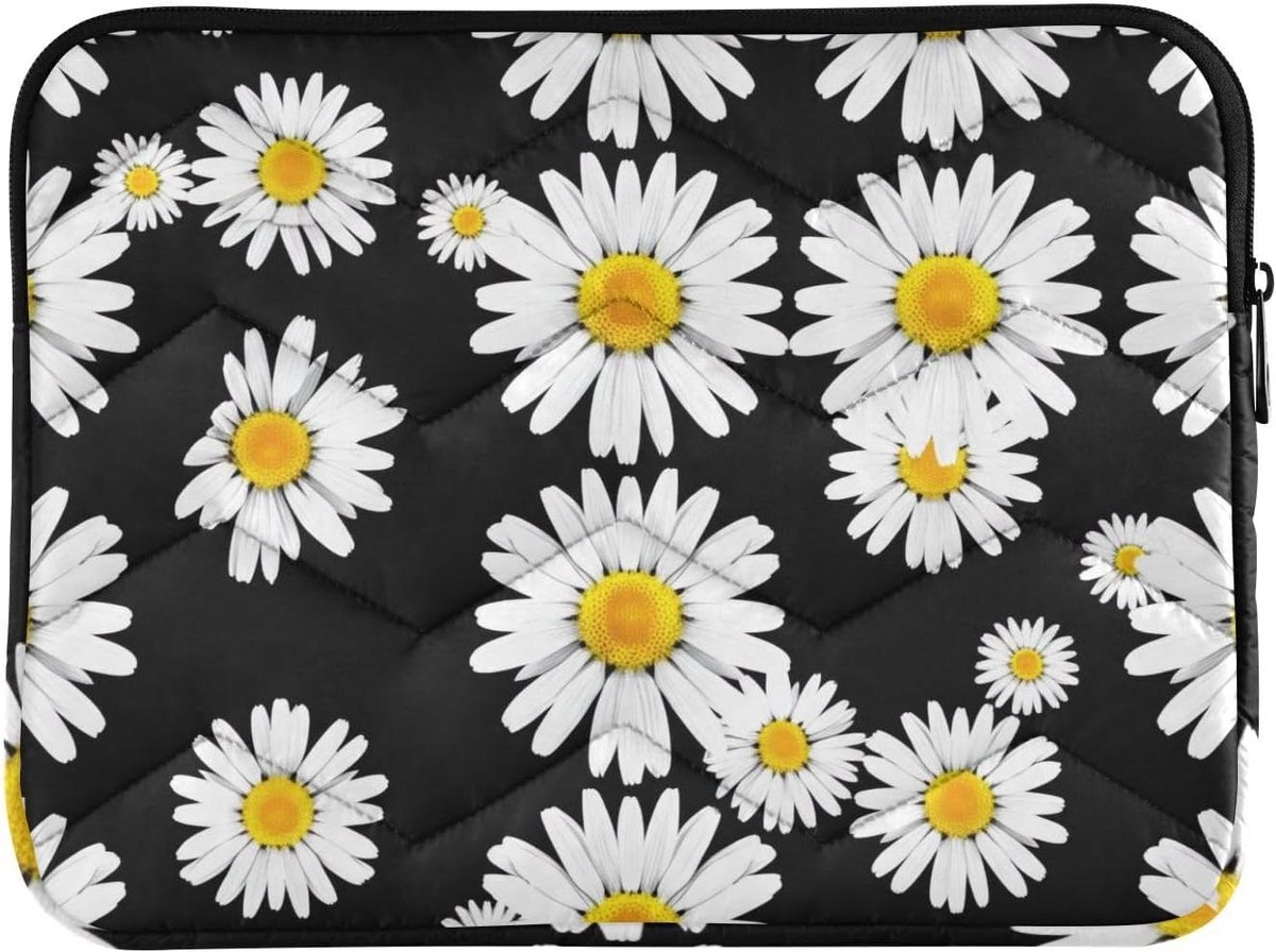 Laptop Sleeve - Laptoptas Computerhoes - Dagelijks Vervoer - Zachte Vulling - 13-14 inch - Wit