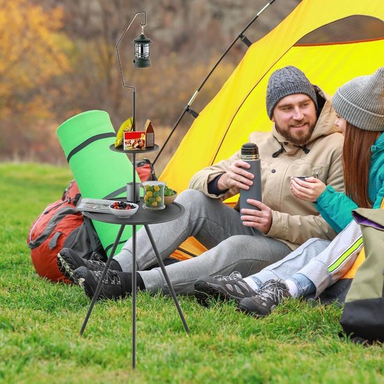 Opvouwbare Ronde Tafel - Kleine Klaptafel - Kamperen en Picknicken - Lichtgewicht en Compact — afbeelding 2