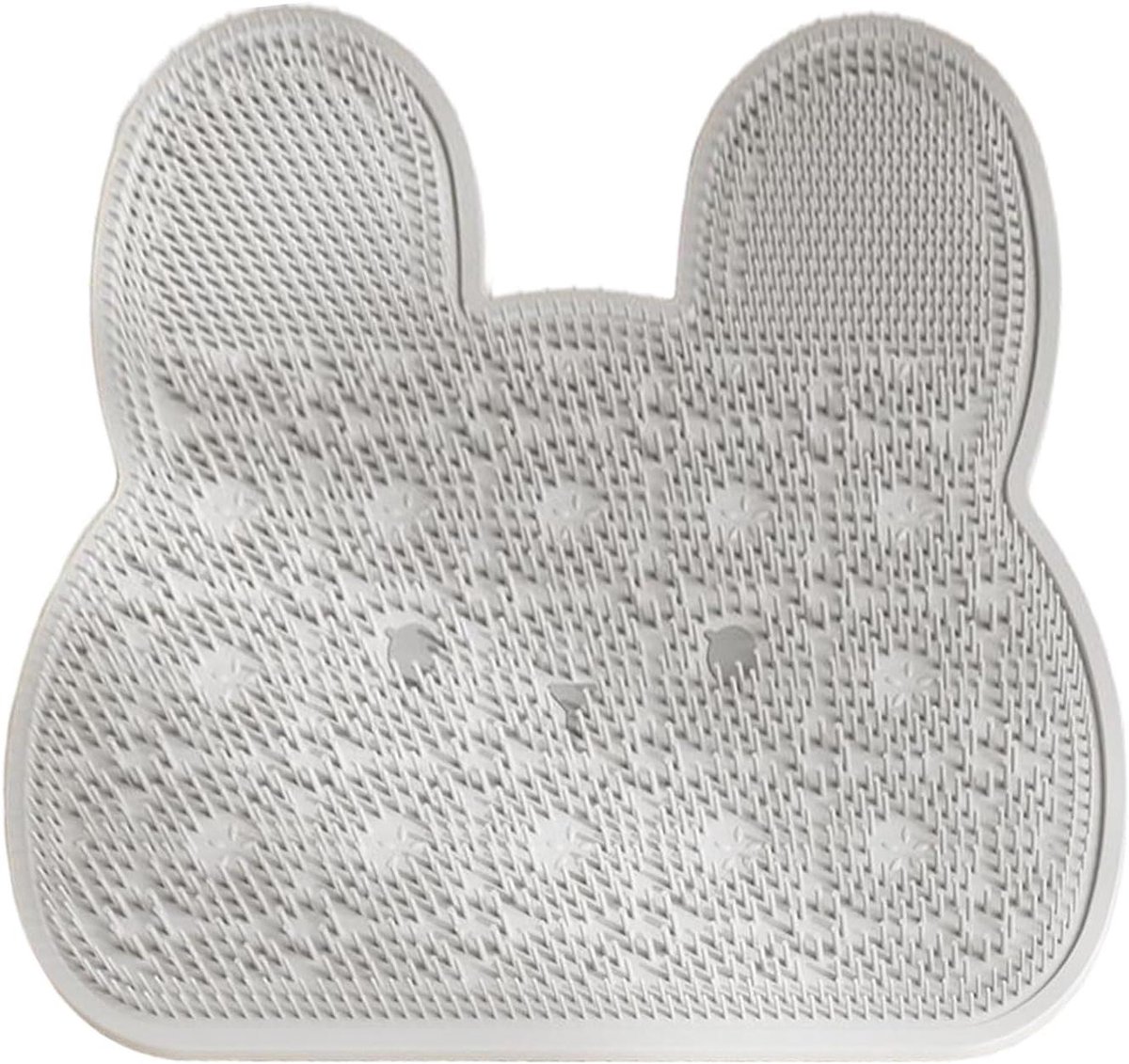 Douche Voeten Scrubber - Voetenborstel Mat - Voeten Reinigen - Sterke Zuignap Basis - 30 cm - Grijs