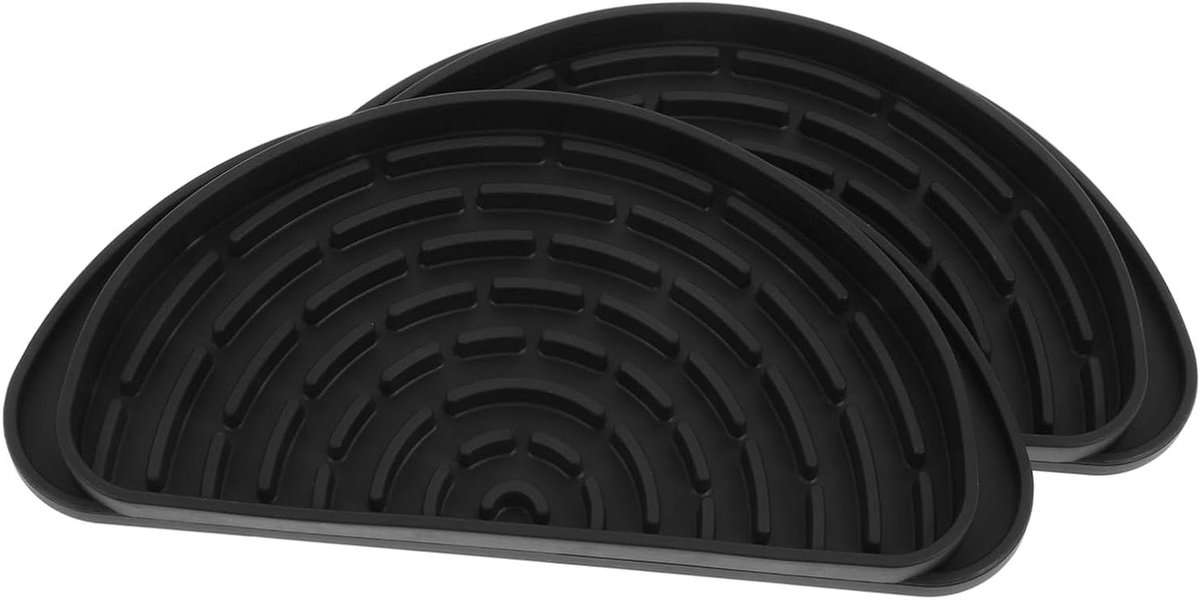 Lekbak Koelkast - Waterbak Druppelvanger - Voorkomt Morsen - Zelfnivellerend - 20.9 cm - Zwart