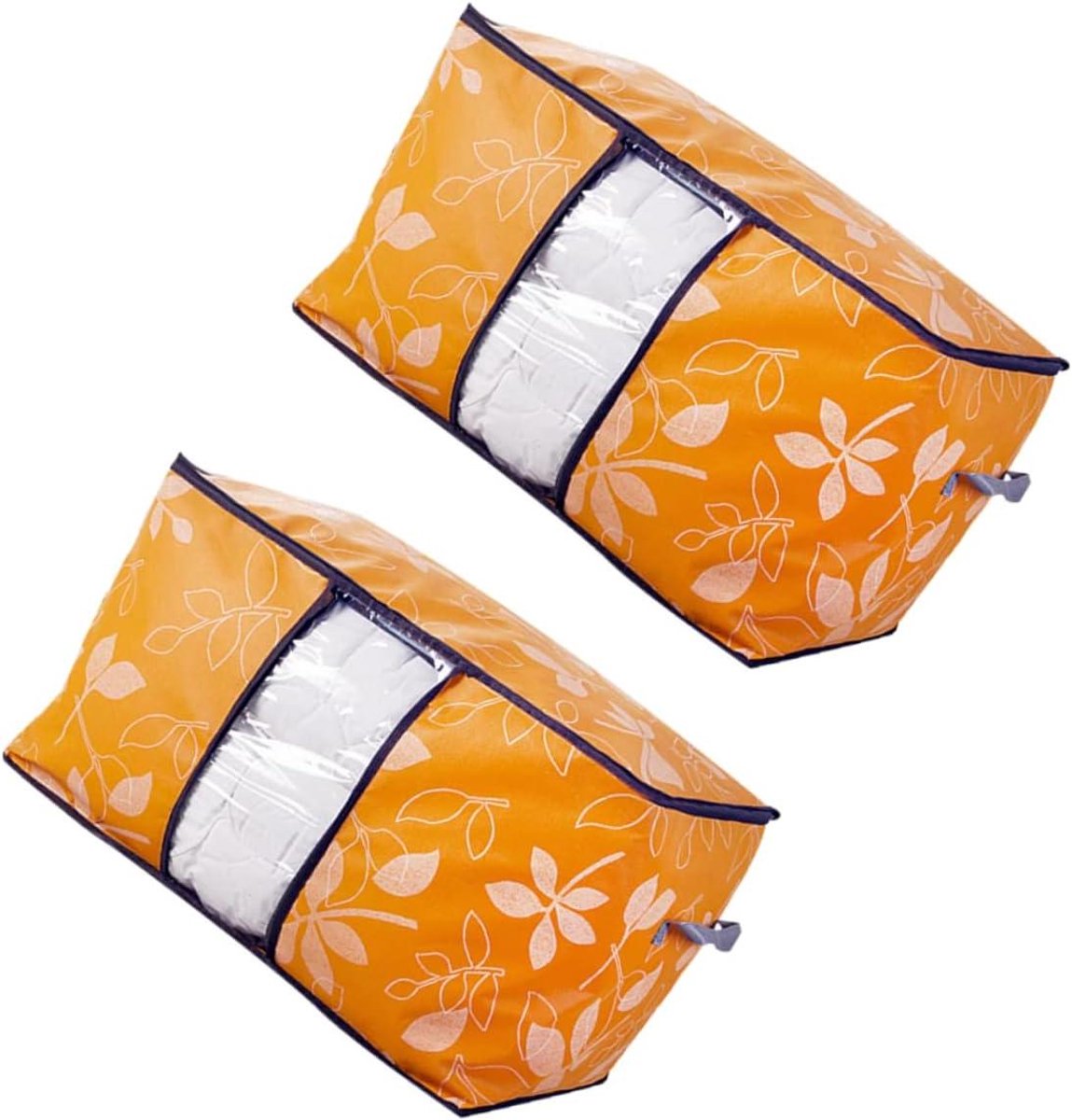 Opbergzakken Quilt - Deken Organizer - Kleding Opbergen - Grote Capaciteit - 60x44x36cm - Oranje