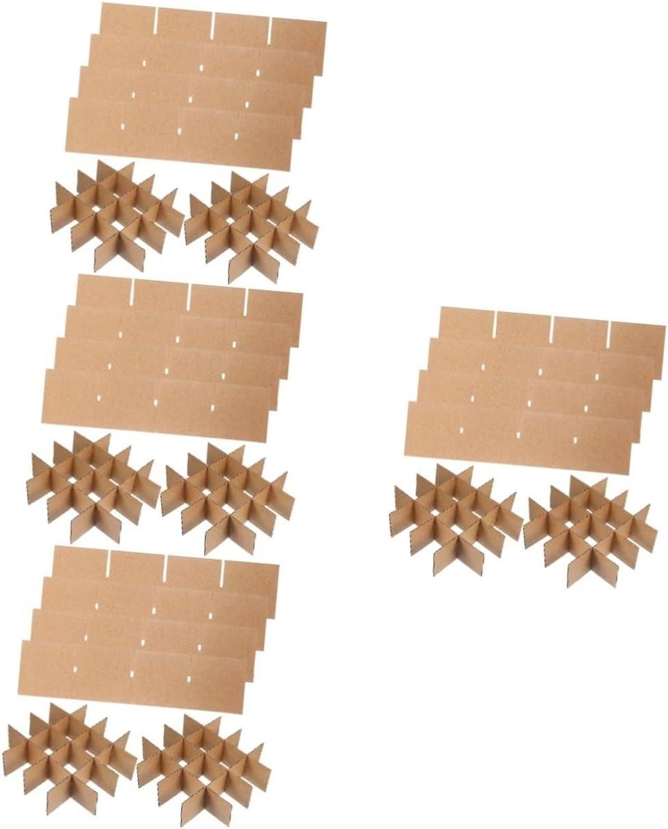 Glazen Verdelers - Doos Verdelers - Spullen Beschermen - Veilig Transport - 33.50X8.00X0.30CM - Zoals Getoond