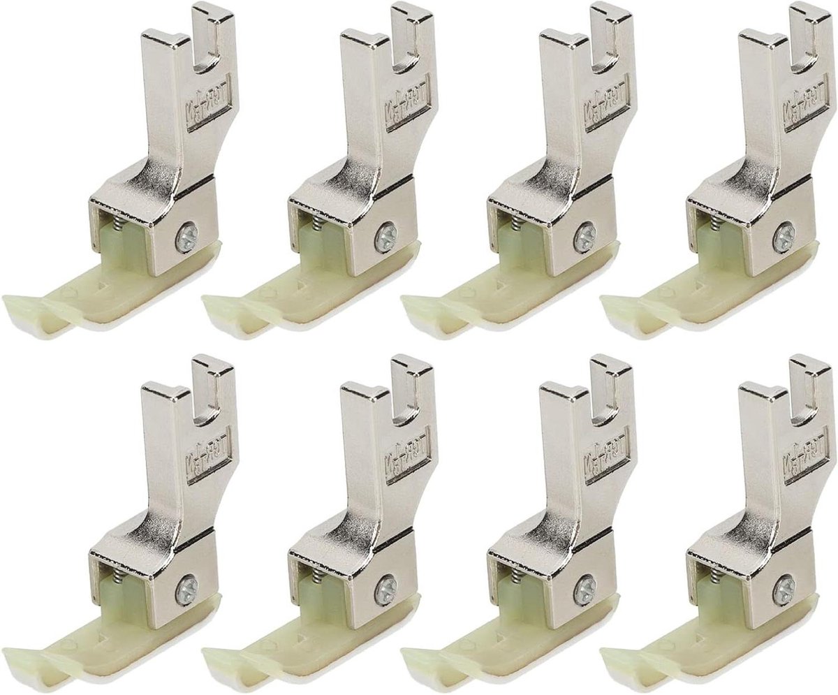 Naaimachine Naaivoet - Naaivoetjes Set - Industrieel Naaien - Roest- en Slijtvast - 8 stuks 3.0 cm - Zilver