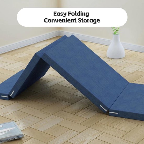 Opvouwbaar Gastenmatras 60x200 Grijs - Comfortabel Reisbed voor Volwassenen — afbeelding 5