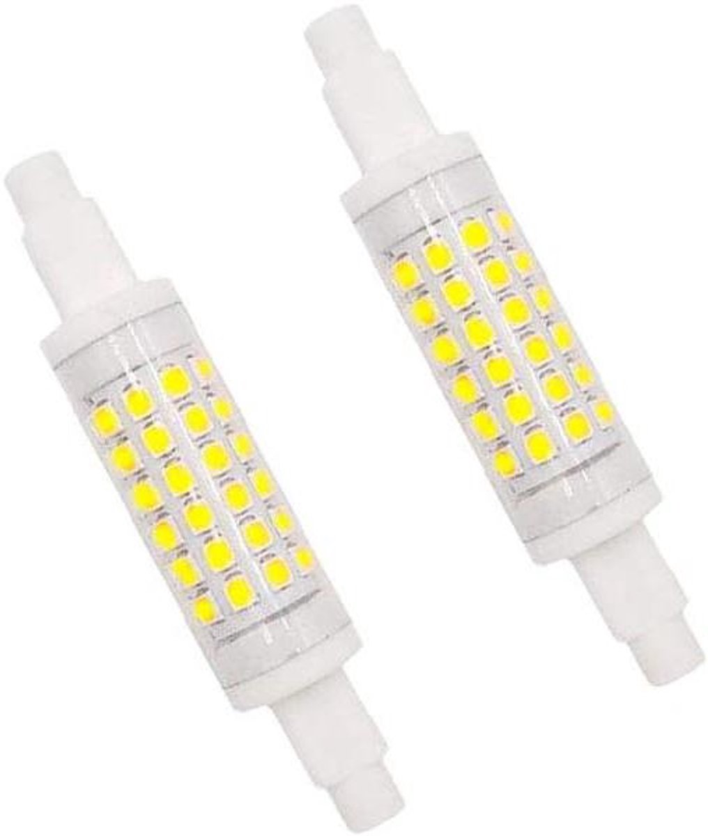 LED Lamp - Dubbele Lineaire Reflector - Verlichting Binnen Buiten - Energiebesparend 6W - 78mm - Koud Wit