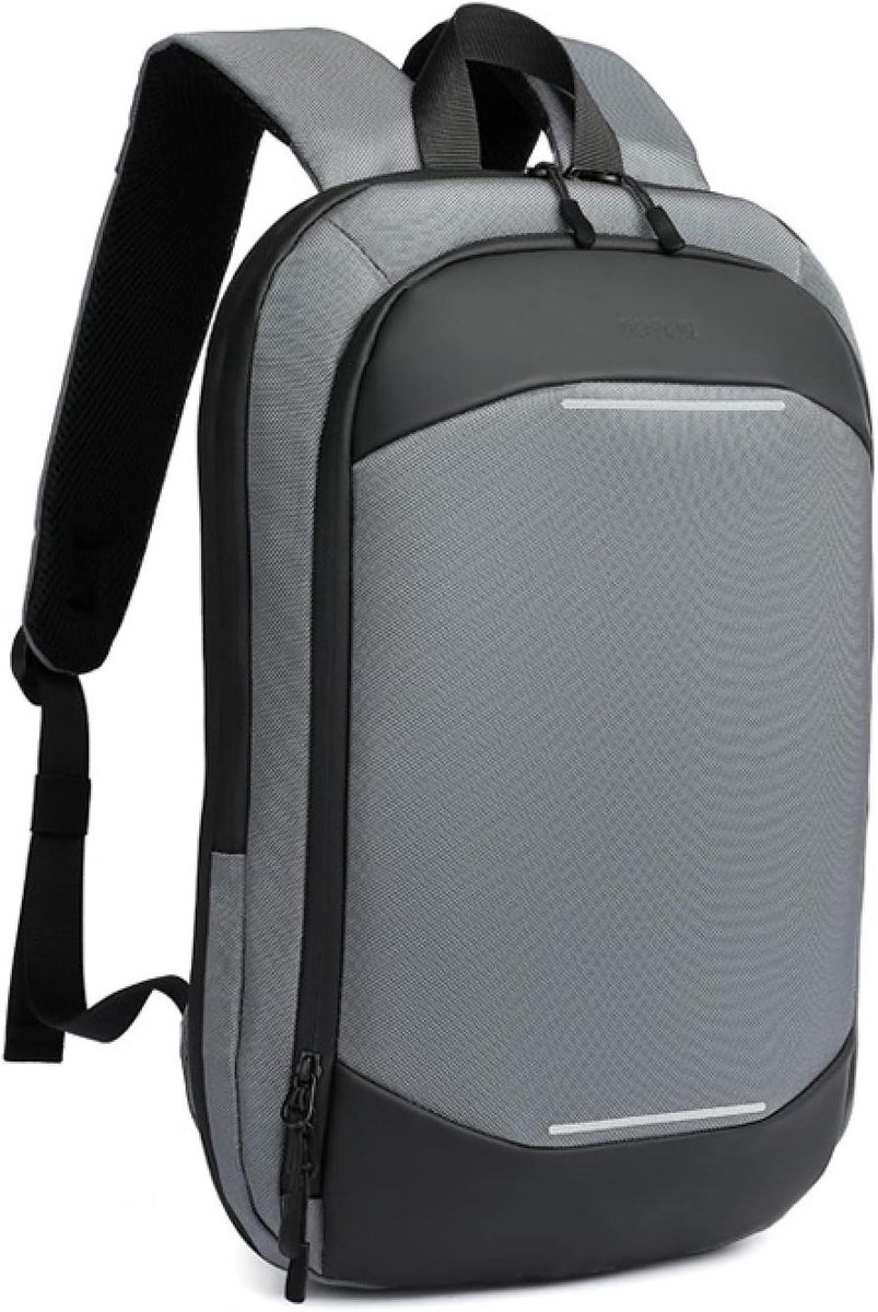 Laptoptas Rugzak - Zakelijke Tas - Student Schooltas - Uitbreidbaar Ontwerp - 14 inch - Grijs