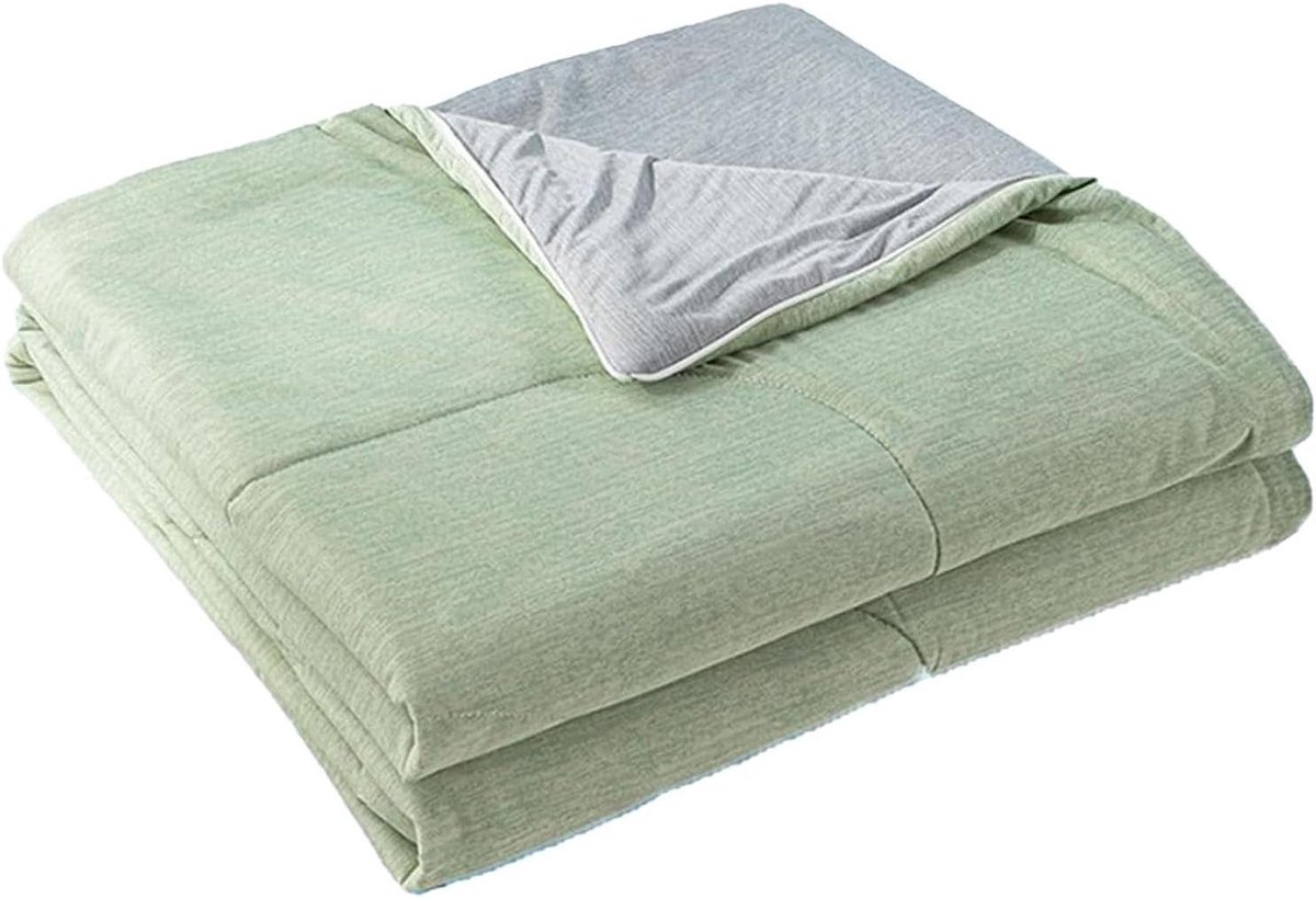 Verkoelende Deken - Zomerdeken Koel - Slaap Comfort - Dubbelzijdig Ontwerp - 200 x 230 cm - Groen