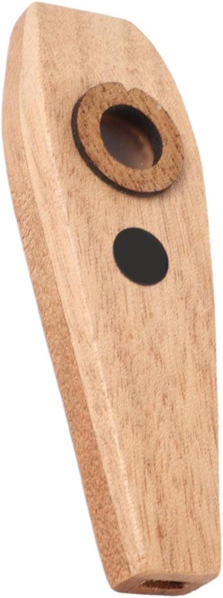 Houten Kazoo - Muziek Instrument - Muziek Maken - Natuurlijk Hout - 10 cm - Bruin