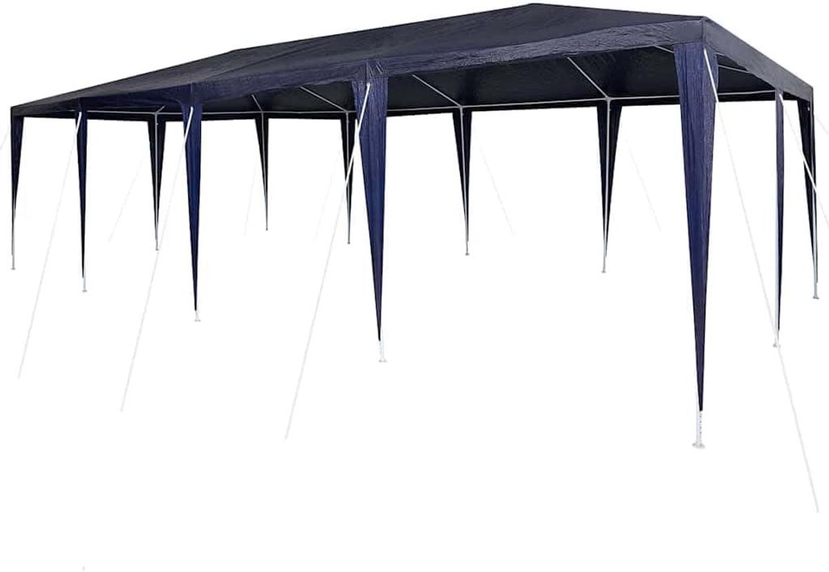 Partytent - Feestdak - Buitenfeesten organiseren - UV en waterbestendig - 800x400x266 cm - Blauw