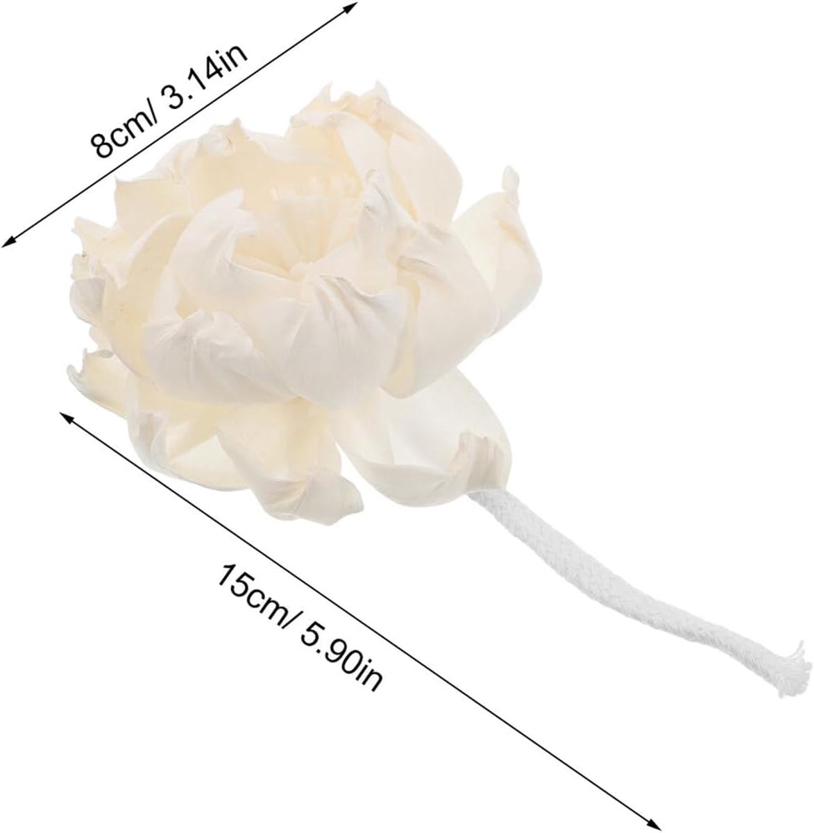 Diffusers Bloemvervanging - Aromatherapie Stokjes - Geur Verspreiden - Luxe Pioenrozen Design - 4 Stuks - Wit — cadeau in Wonen & Interieur - foto 7
