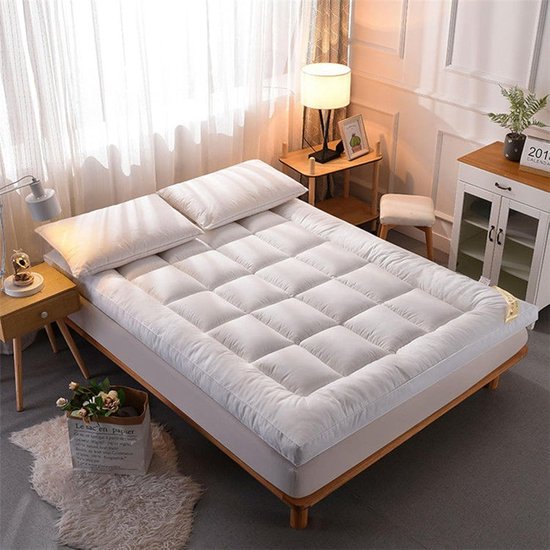 Japanse futonmatras - Opvouwbaar slaapbed - Kamperen en slapen - Drielaagse vulling - 180 x 200 cm - C — afbeelding 2