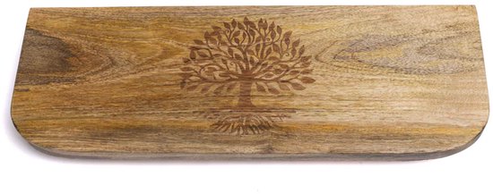 Meditatiebankje Levensboom mangohout - (Inklapbaar) - ± 48 cm x 18 cm van Pure — afbeelding 2