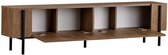 Skye Decor, Tv-standaard, Nexus - Kafkas Oak, Black, Gemelamineerde spaanplaat, Kaukasisch eiken & Zwart, 180 x 30 x 45 cm