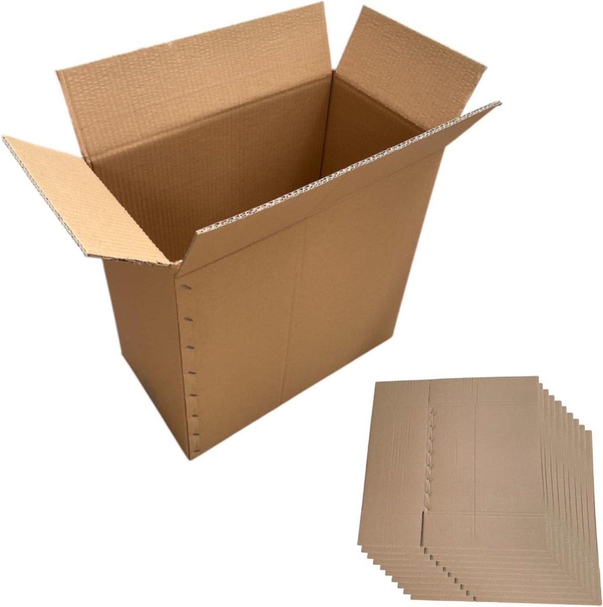 Kartonnen Dozen - Verhuisdozen Opslag - Verzending Opslag - Dubbelwandig Sterk - 45x25x45 cm - Bruin