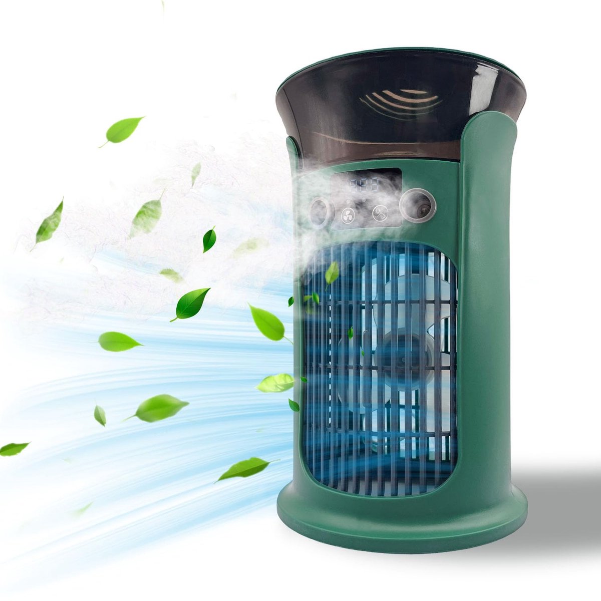 Draagbare Aircooler met USB – 3-in-1 Mini Airconditioner, Ventilator en Luchtbevochtiger – Stil Persoonlijk Koelapparaat voor Thuis en Reizen