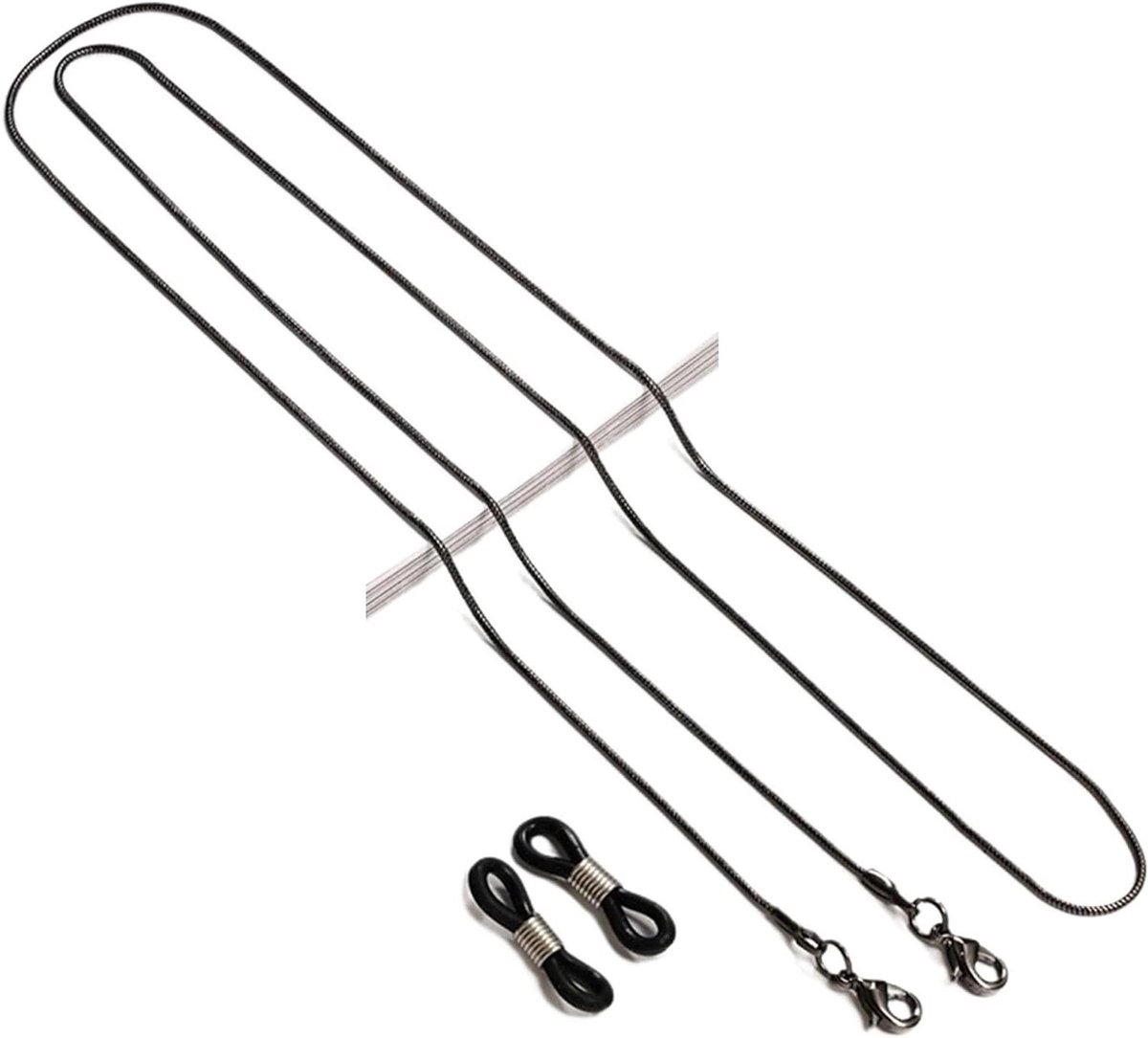 Brillenketting - Halsketting bril - Bril vasthouden - Met parels - Niet gespecificeerd - Metaal