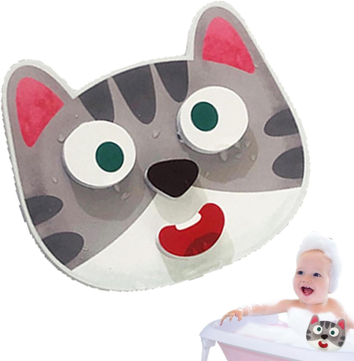 Badpuzzel Baby - Waterspeelgoed Kind - Leren Spelen - Bevordert Fijne Motoriek - 15.5 x 20 cm - Kat