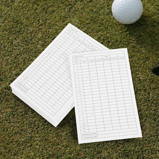 Golf Scorekaarten - Scoreblok Golf - Spel Registratie - Vochtbestendig Papier - 32 Stuks - Multi — afbeelding 4