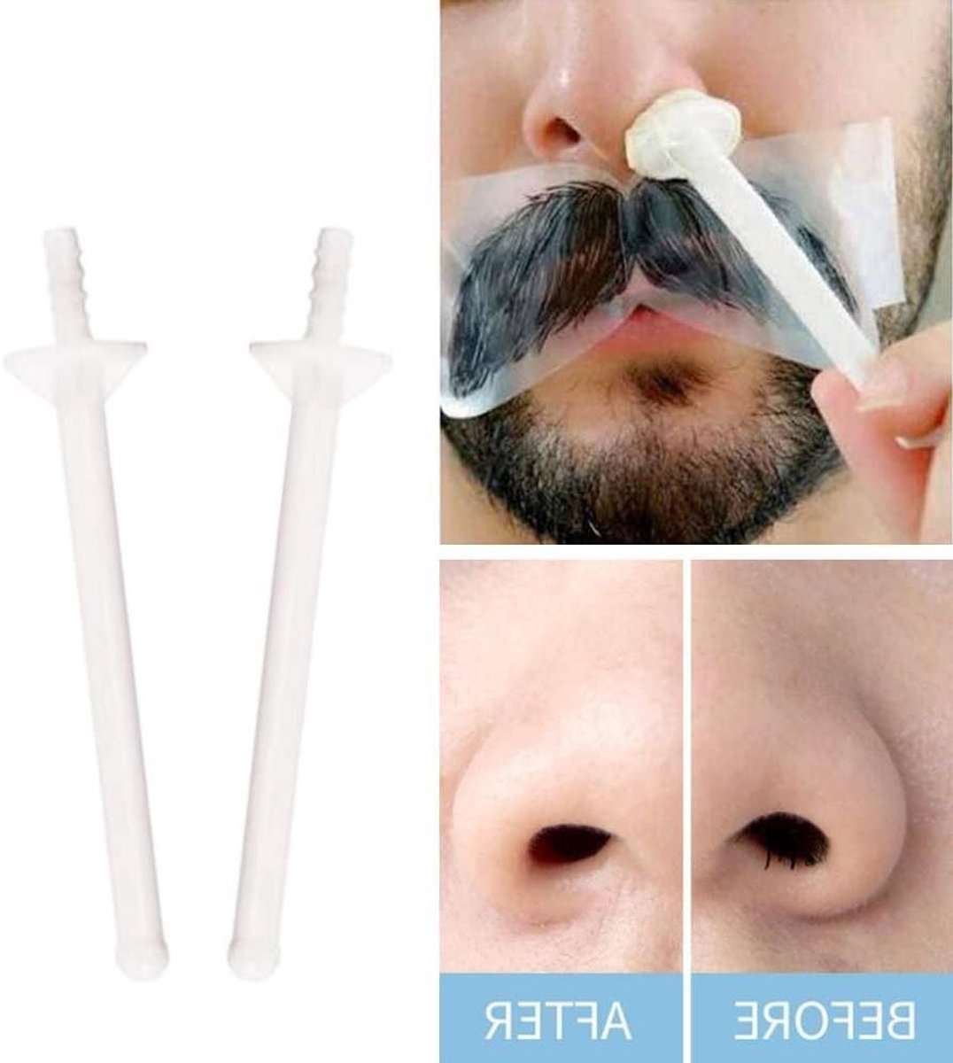 Neus Wax Kit - Ontharingssticks - Neushaar Verwijderen - Wegwerp Sticks - 50 Stuks - Wit