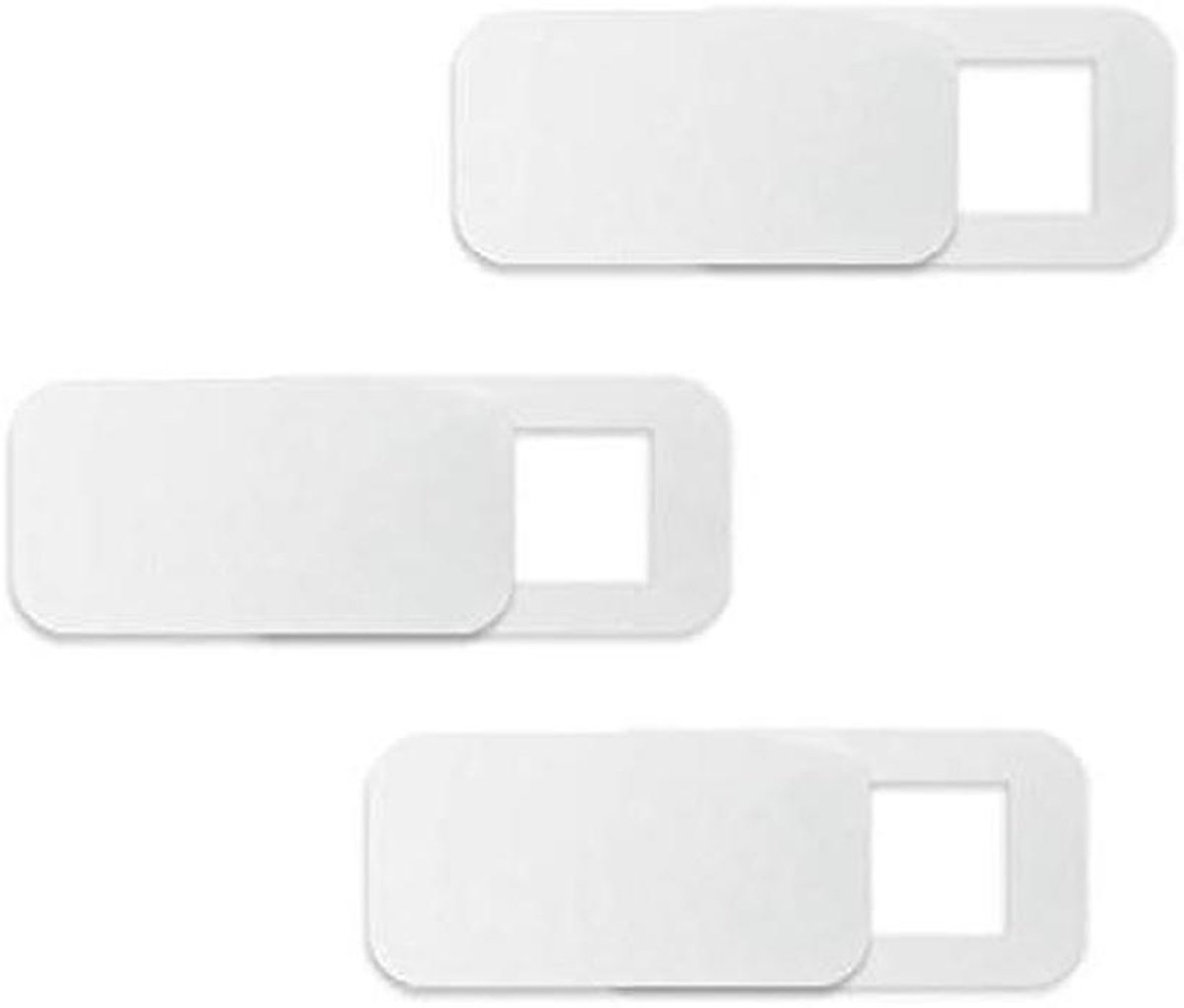 Camera privacy hoezen - Webcam afdekking - Privacy beschermen - Ultradun ontwerp - 3 stuks - Wit