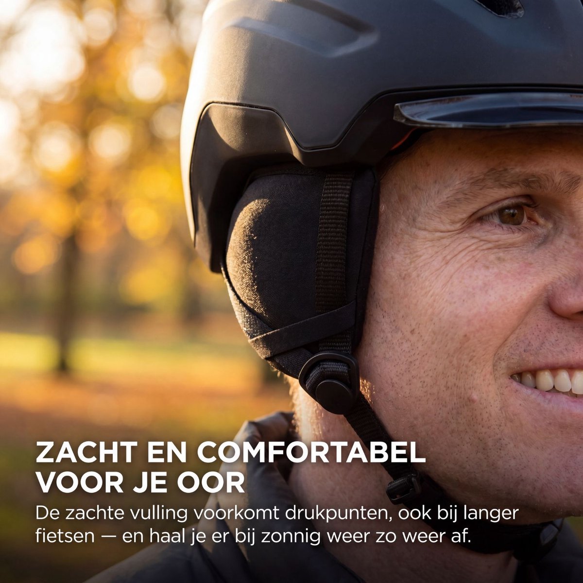 GO-OFF Oorkappen Fietshelm Set Maat M – Wintervoering & Zomer Oorbescherming tegen Windgeruis – Voor Fietshelm, E-Bike en Speed Pedelec Helm thumbnail 6