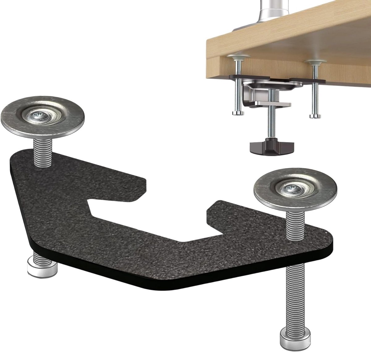 Monitor Beugel Plaat - Schermklem Arm - Werkplek Stabiliseren - Gereedschapsvrije Aanpassing - 0.4-3.9 Inch - Enkele Attribuut thumbnail 6