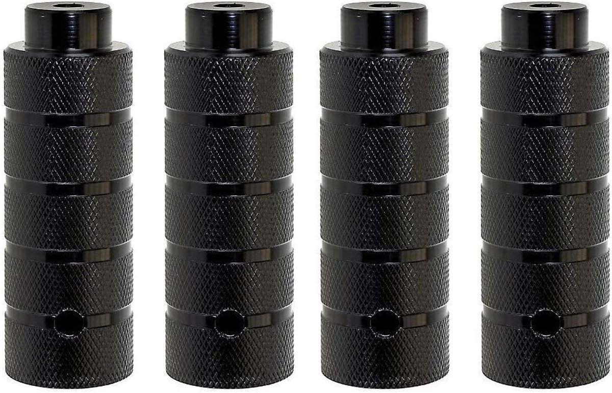 BMX Fiets Pedalen Set van 4 Stuks - Antislip, 38 x 110 mm, 10 mm Asverlenging voor Verbeterde Grip en Stabiliteit