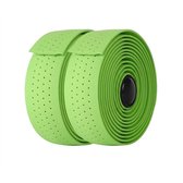 Groene stuurlinten wielrennen unisex antislip stuur tape set voor racefiets geperforeerd fiets stuur lint inclusief bar plugs