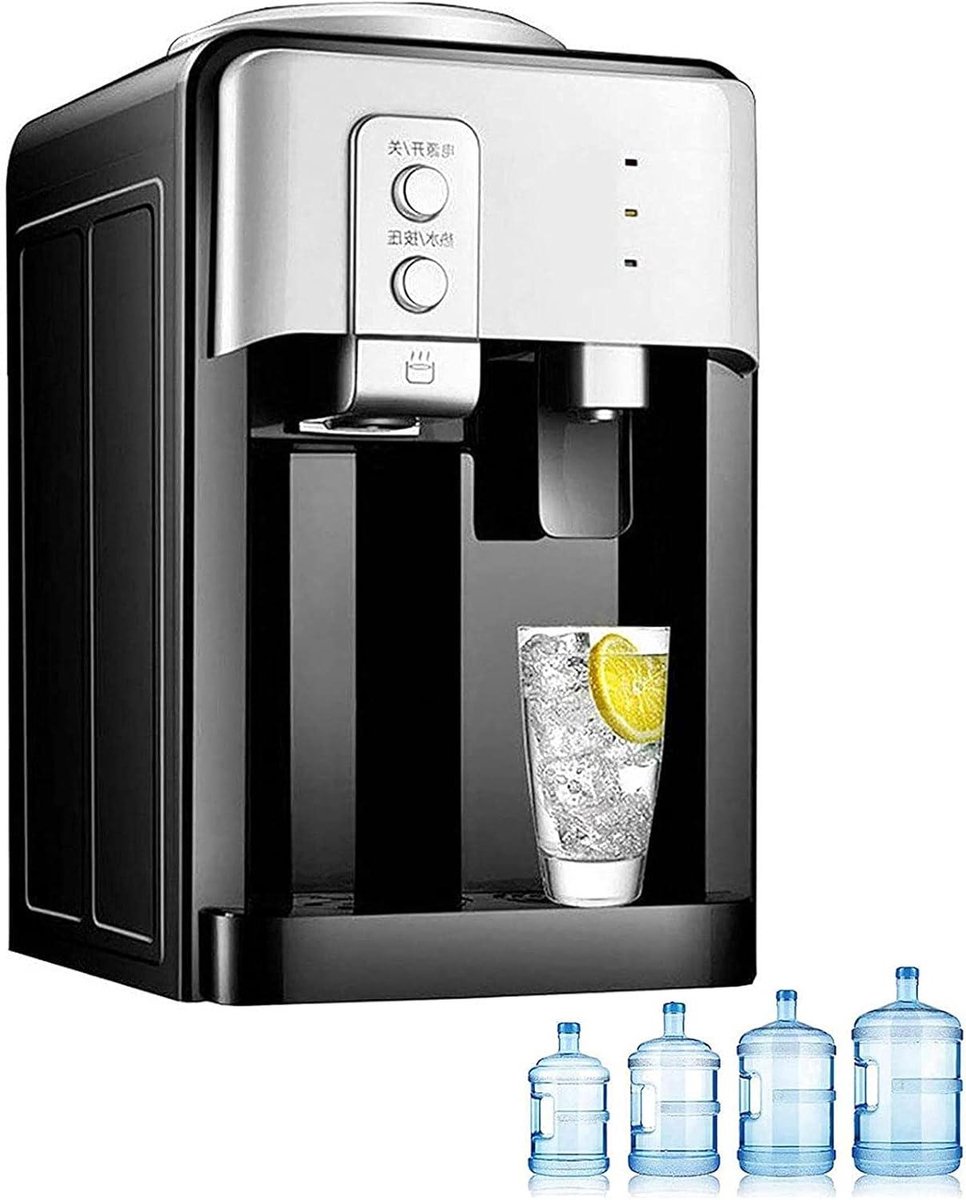 Elektrische Waterdispenser - Tafelmodel Waterkoeler - Direct Drinkwater - Koel en Warm - 20 Liter Capaciteit - Rood