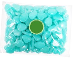 Aquarium Grind - Decoratieve Kiezels - Aquarium Decoreren - Lichtgevend Effect - 300 Stuks - Hemelsblauw