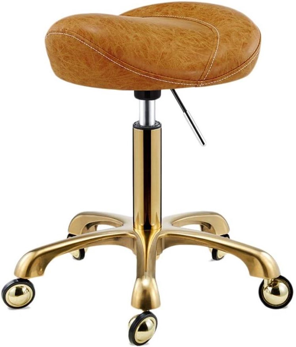 Draaibare Kruk - Werkkruk Stoel - Comfortabel Zitten - Verstelbare Hoogte - 40-60 cm - Oranje