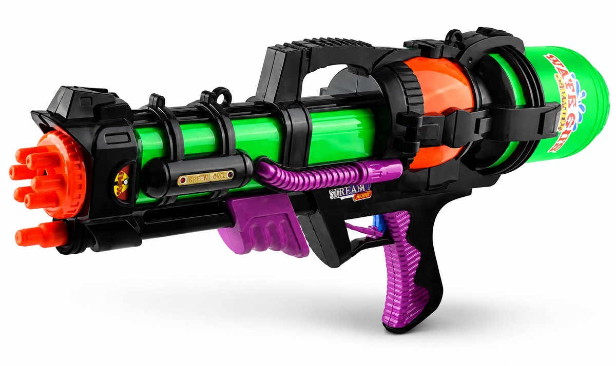WVspecials supersoaker waterpistool 60 cm 1.25L - Buitenspeelgoed - Supersoaker Watergun Super Soaker - Watergun Fighter - Aquagun - Waterpistool Space met Pomp - Waterpistool - Super Soaker - Water Pistool - Waterpistool Jongens - Watergeweer