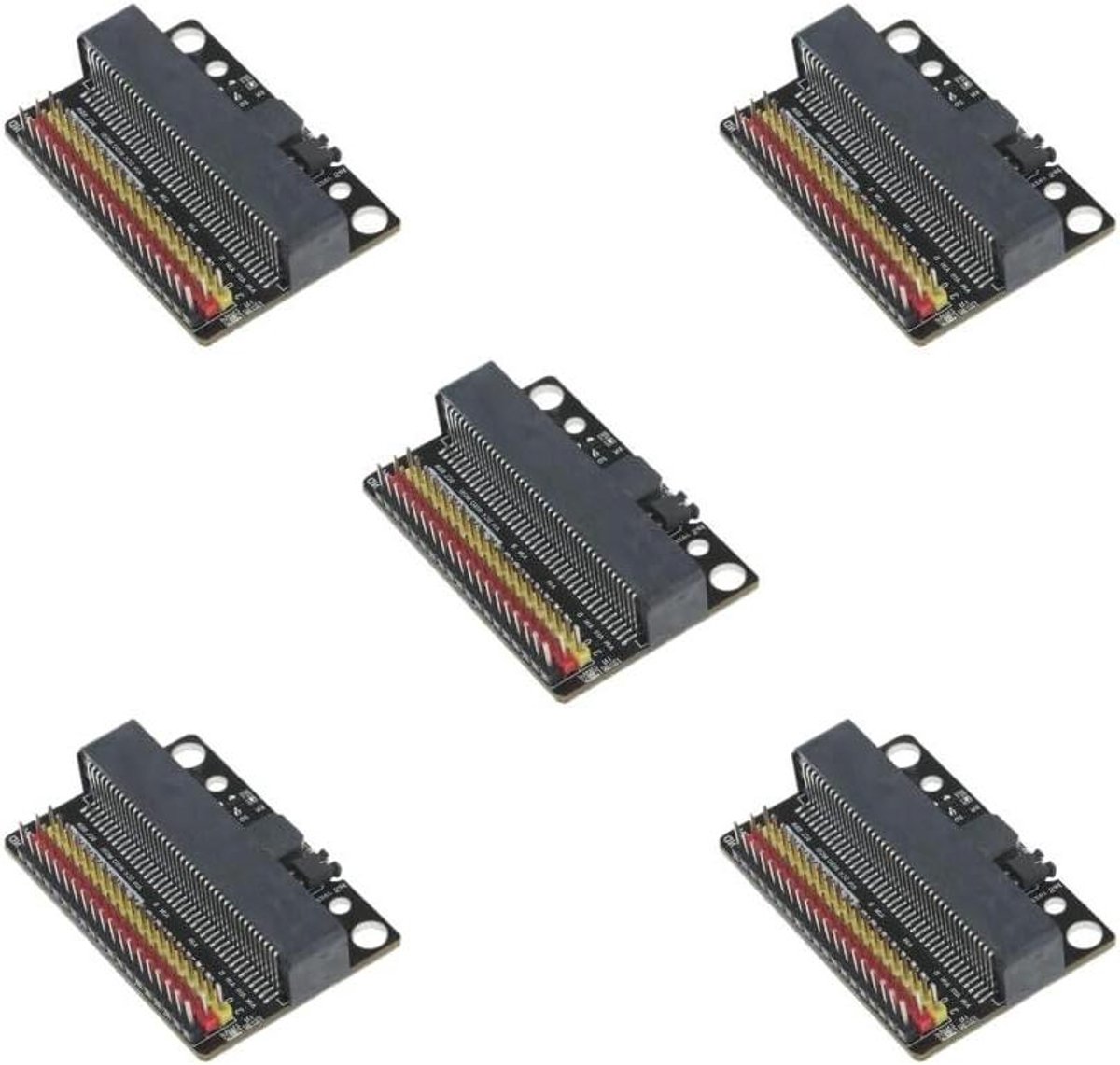 Uitbreidingsbord Set - Breakout Adapter - Ontwikkeling Module - 5 Stuks - Voor Microbit - Blauw