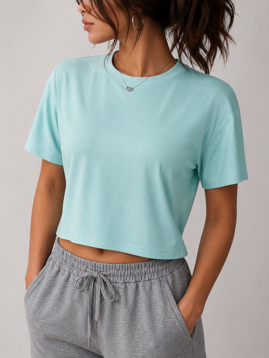 SparkNine Flow sporttop - sport T-shirt - XL - groen - open rug - stijlvol & ademend - losse pasvorm - fitness top van Merkloos — afbeelding 2