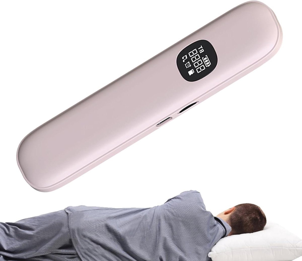 Onder Kussen Luidspreker - Slaaphulp Geluid - Rustig Slapen - Bone Conduction Technologie - 15.7 cm - Roze