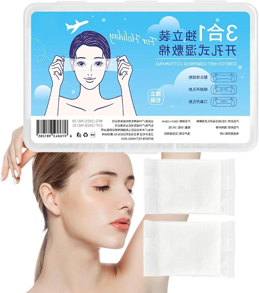 Wattenpads voor toner - Make-up remover wattjes - Make-up verwijderen - Scheurbestendig en zacht - 150 stuks - Wit