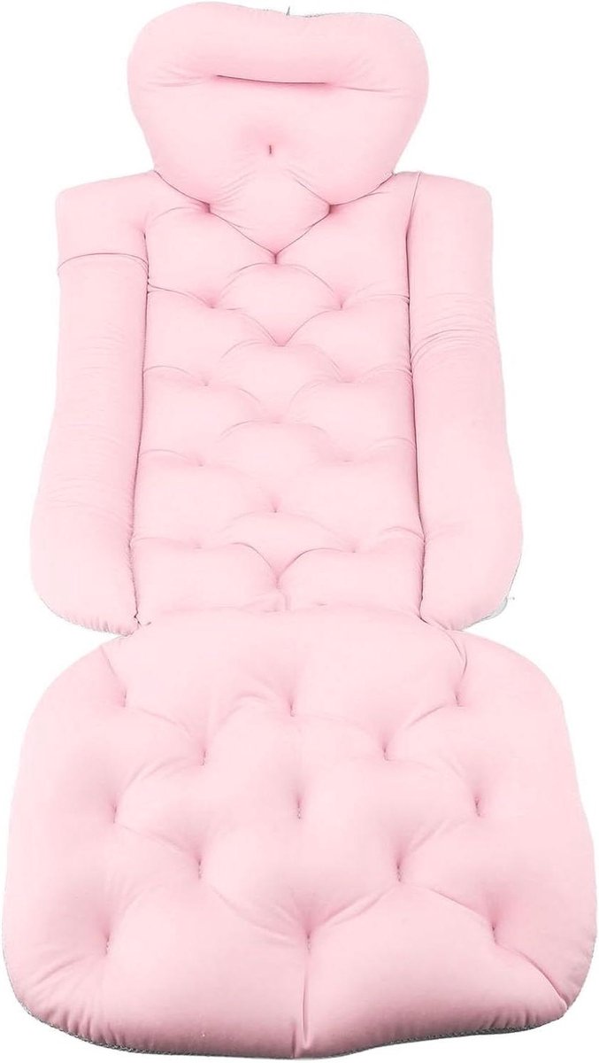 Badkussen Volwassenen - Neksteun Badmat - Ontspannen Badderen - Met Zuignappen - 100 cm - Roze