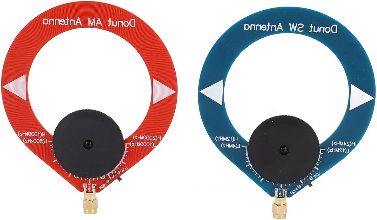 Draagbare Donut AM Antenne - 2 Stuks PCB Mini Loop Antenne voor Verbeterde Ontvangst van Shortwave en MW Radio