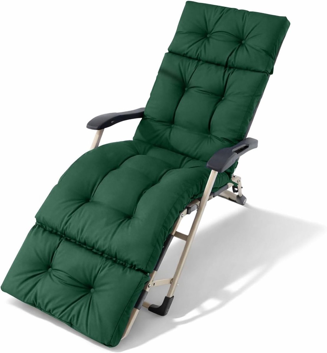 Comfortabele Tuinstoel Kussen 190x55x10cm | Waterdicht, Verstelbare Straps en Ademend Tuinmeubilair Kussen