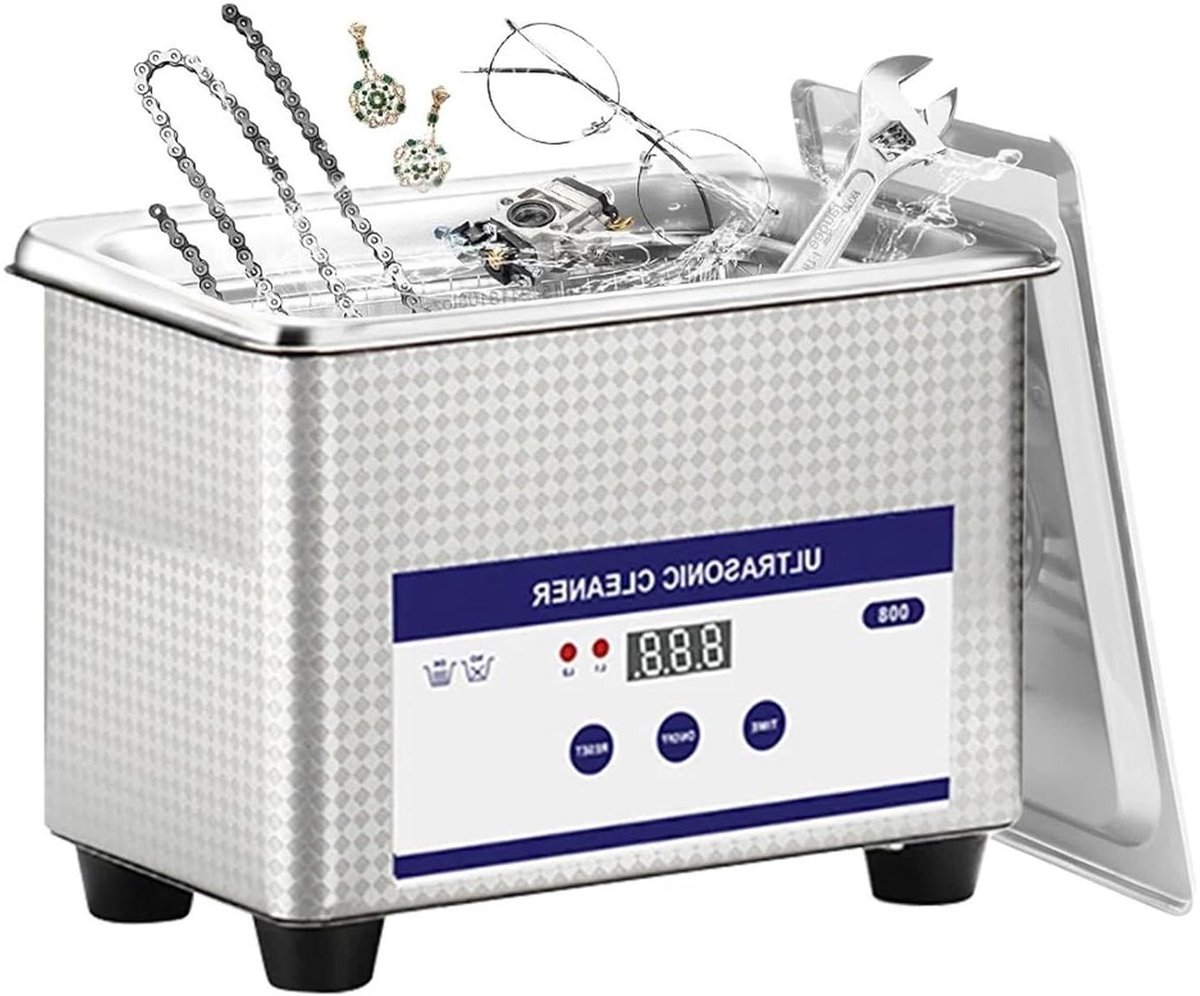 Ultrasone Reiniger - Sieraden Reiniger - Snel Reinigen - Hoogfrequente Trillingen - 900 ml - Wit