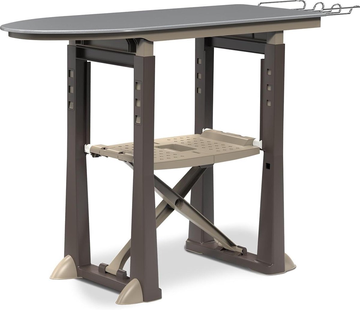 Strijkplank - Strijktafel - Kleding Kreukvrij - Vaatwasserbestendig - Vrijstaand - Taupe