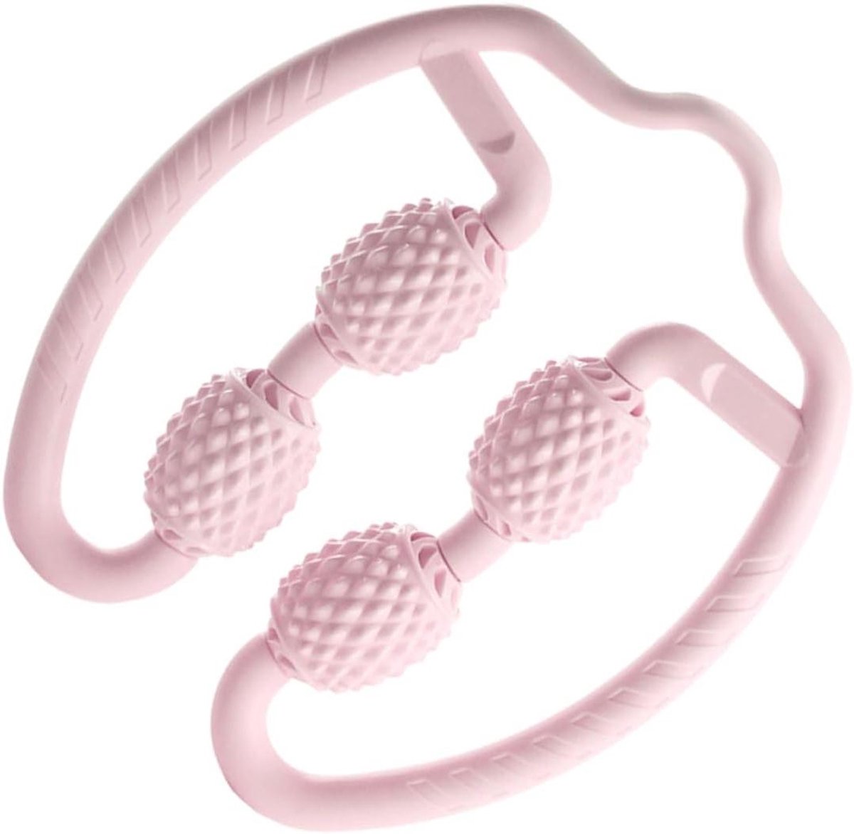 Beenmassage Roller - Spierontspanner - Spierherstel - Vierwielig Ontwerp - 25x22x5 cm - Roze