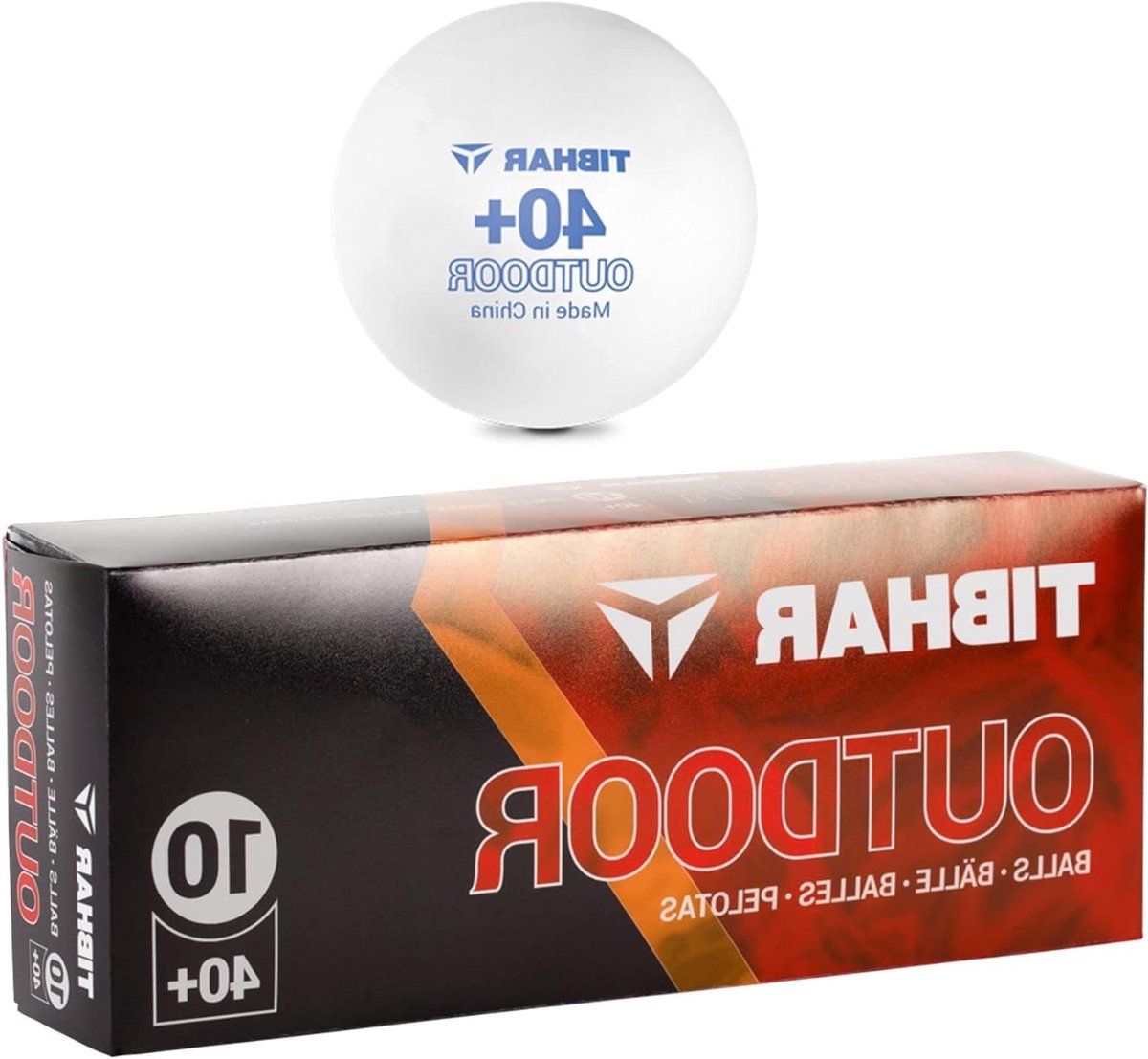Tafeltennisballen - Outdoor ballen - Buiten spelen - Windbestendig materiaal - 10 stuks - Wit