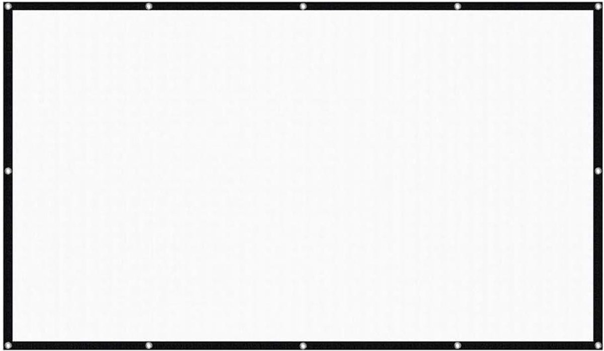 Projectorscherm - Filmscherm - Thuisbioscoop - Opvouwbaar ontwerp - 100 inch - Wit