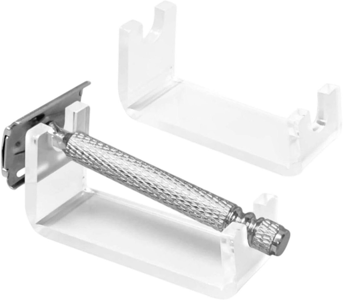 Scheerapparaat Stand - Scheerhouder - Badkamer Organisatie - Afgeronde Randen - 11x5x4 cm - Transparant