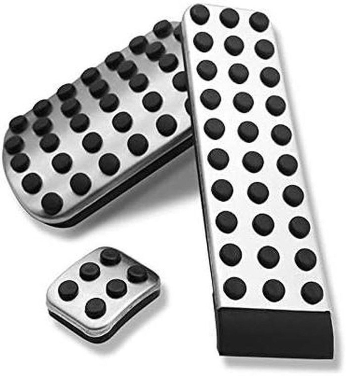 Auto Pedaal Covers - Voetsteun Set - Verbeterde Grip - Antislip Ontwerp - 3 Delig - Wit