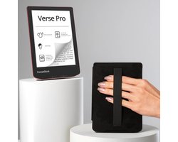 PocketBook Verse Pro e-reader Passion Red – 6 inch – 16 GB – waterdicht + Zwart met Elastiek Hoesje – voordeelbundel