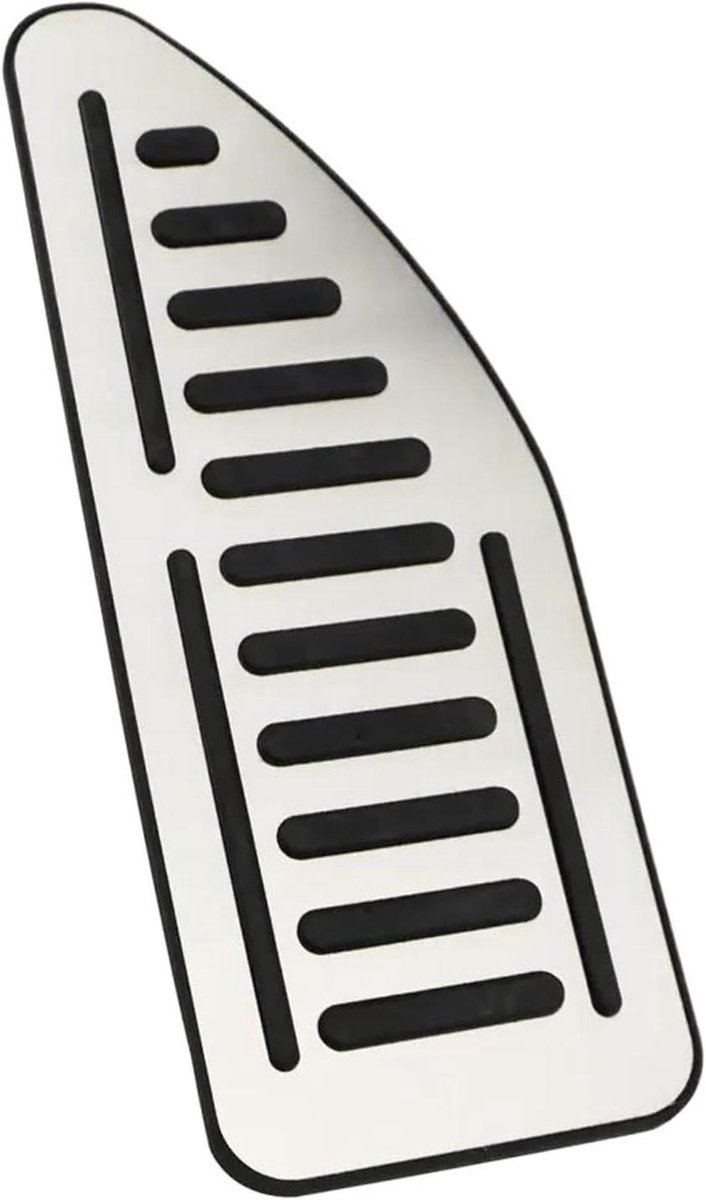 Pedaalhoezen Auto - Voetsteun Pedaal - Veilig Rijden - Antislip Rubber - One Size - Zilver