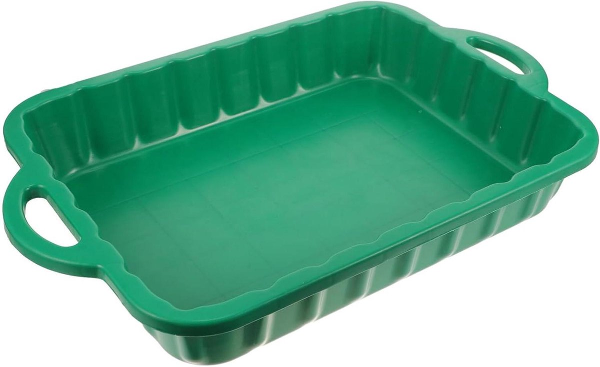 Olie Opvangbak - Afvalolie Pan - Motoronderhoud - Lekvrij Ontwerp - 60x39x9 cm - Groen