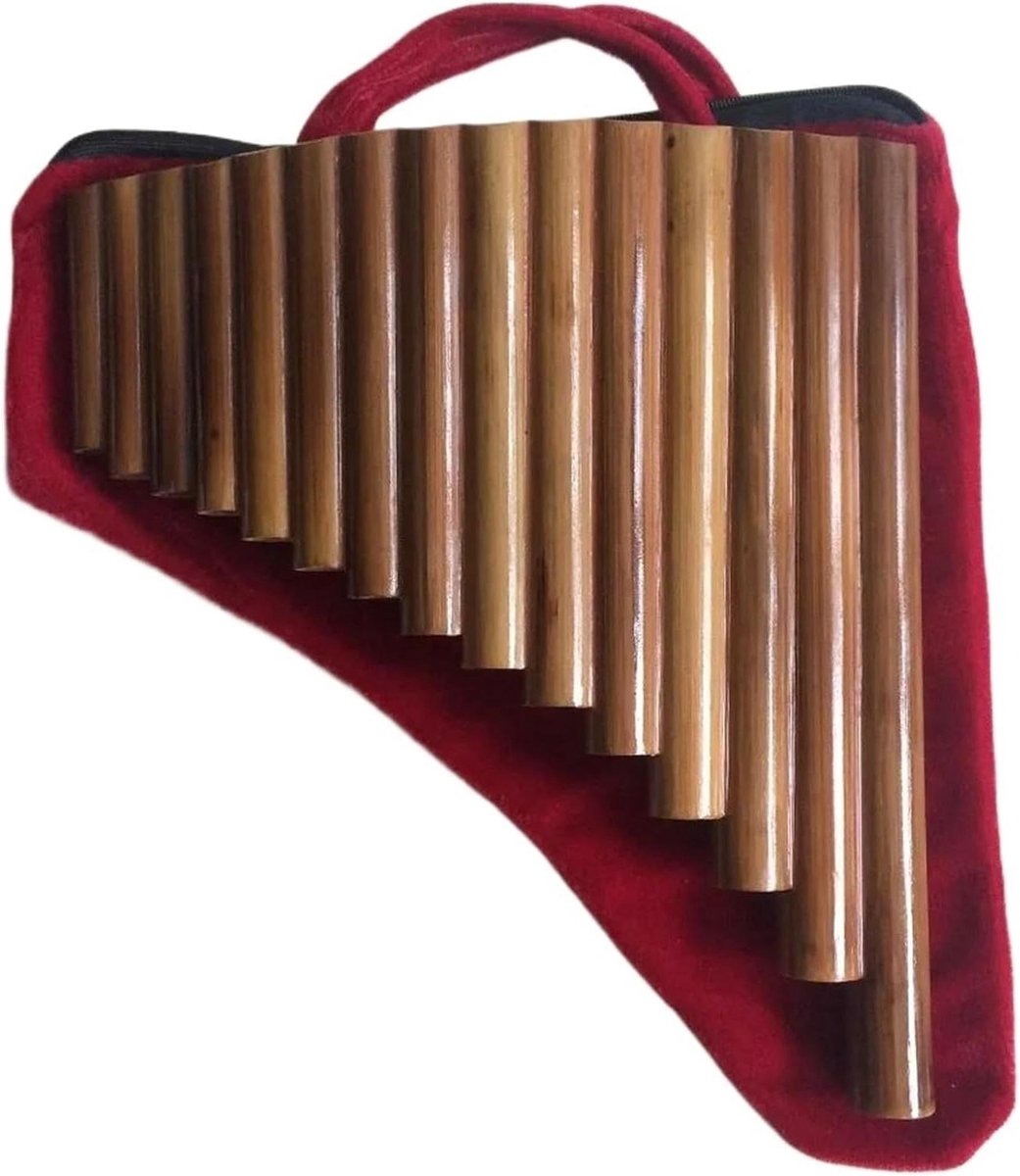 Panfluit Instrument - Panfluit G Key - Muziek Maken - 15 Pijpen Bamboe - One Size - Natuurlijk